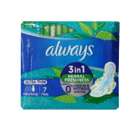 Always 3-in-1 Ultra Thin (Extra Long) Sanitary Pads, 7 Ct