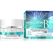 Eveline Hyaluron Clinic B5 30+ Deeply Moisturizing Cream (First Wrinkles) – 50ml