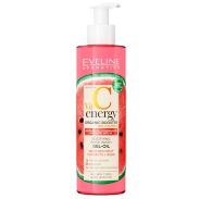 Eveline VITAMIN C ENERGY ORGANIC BOOSTER WATERMELON POMEGRANATE RASPBERRY SEED OIL SOOTHING FACEWAH GEL